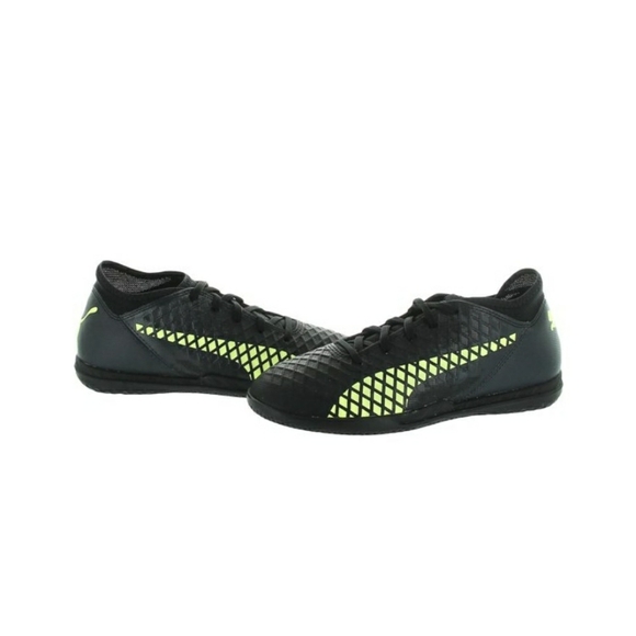Puma Boys Future 18.4 IT Jr Gym Soccer Shoes  Color Black/Fizzy Yellow/A… - Picture 3 of 6